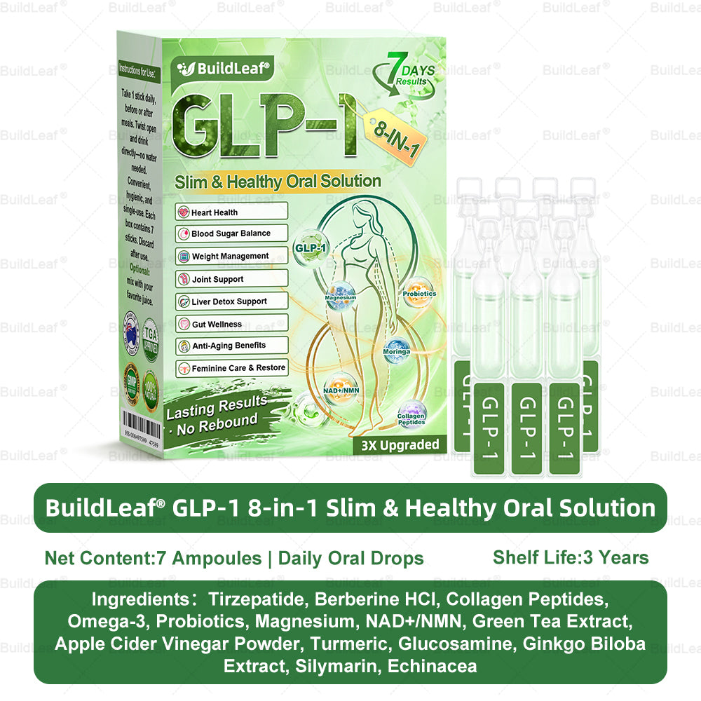 Official Store | 𝘽𝙪𝙞𝙡𝙙𝙇𝙚𝙖𝙛® 𝗚𝗟𝗣-𝟭 𝟖-𝗶𝗻-𝟭 𝗦𝗹𝗶𝗺 & 𝑯𝒆𝒂𝒍𝒕𝒉𝐲 𝑶𝒓𝒂𝒍 𝑺𝒐𝒍𝒖𝒕𝒊𝒐𝒏(𝑂𝑛𝑐𝑒 𝑎 𝑑𝑎𝑦, 𝑣𝑖𝑠𝑖𝑏𝑙𝑒 𝑟𝑒𝑠𝑢𝑙𝑡𝑠 𝑖𝑛 7 𝑑𝑎𝑦𝑠) ✅ 𝗦𝘂𝗽𝗽𝗼𝗿𝘁𝘀 𝗼𝗯𝗲𝘀𝗶𝘁𝘆, 𝗰𝗮𝗿𝗱𝗶𝗼𝘃𝗮𝘀𝗰𝘂𝗹𝗮𝗿 𝗵𝗲𝗮𝗹𝘁𝗵, 𝗱𝗶𝗮𝗯𝗲𝘁𝗲𝘀, 𝘀𝗹𝗲𝗲𝗽 𝗮𝗽𝗻𝗲𝗮, 𝗴𝘂𝘁 𝗵𝗲𝗮𝗹𝘁𝗵, 𝗷𝗼𝗶𝗻𝘁 𝗶𝘀𝘀𝘂𝗲𝘀, 𝐰𝐡𝐢𝐥𝐞 𝐚𝐥𝐬𝐨 𝐟𝐢𝐫𝐦𝐢𝐧𝐠 𝐭𝐡𝐞 𝐬𝐤𝐢𝐧 𝐚𝐧𝐝 𝐛𝐨𝐨𝐬𝐭𝐢𝐧𝐠 𝐞𝐧𝐞𝐫𝐠𝐲.